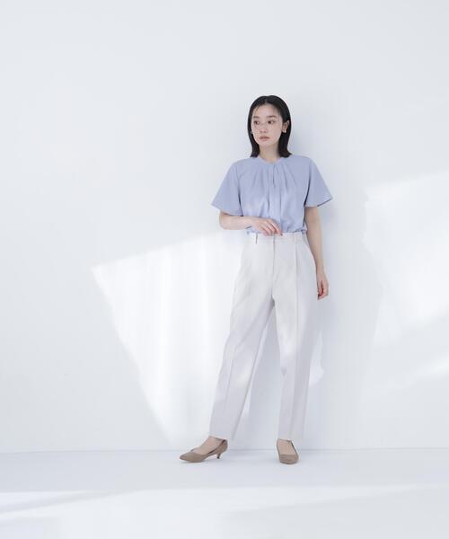 NATURAL BEAUTY BASIC(ナチュラルビューティーベーシック)の「撥水テーパードパンツ(その他パンツ・レディース・オフホワイト/ブラック・MEDIUM/SMALL)」の17枚目の写真