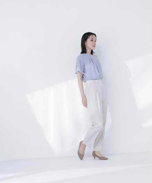 NATURAL BEAUTY BASIC(ナチュラルビューティーベーシック)の「撥水テーパードパンツ(その他パンツ・レディース・オフホワイト/ブラック・MEDIUM/SMALL)」の19枚目の写真