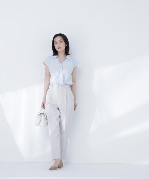 NATURAL BEAUTY BASIC(ナチュラルビューティーベーシック)の「撥水テーパードパンツ(その他パンツ・レディース・オフホワイト/ブラック・MEDIUM/SMALL)」の21枚目の写真