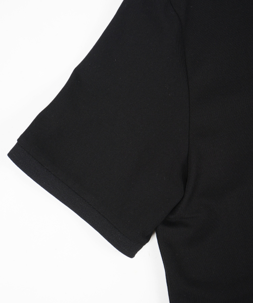 BIRBANTE（ビルバンテ）の「ジェンティレ ピケカラーTシャツ - ブラック（ポロシャツ・メンズ・ブラック・SMALL/MEDIUM/LARGE/X-LARGE）」の5枚目の写真