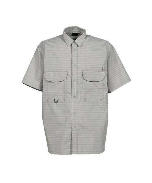 DAIWA PIER39(ダイワピア39)の「TECH FISHING SHIRT S/S SUMMER PLAID(シャツ/ブラウス・メンズ・ライトグレー/ブラック×グレー/ブルー・MEDIUM/X-LARGE/LARGE)」の2枚目の写真