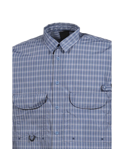 DAIWA PIER39(ダイワピア39)の「TECH FISHING SHIRT S/S SUMMER PLAID(シャツ/ブラウス・メンズ・ライトグレー/ブラック×グレー/ブルー・MEDIUM/X-LARGE/LARGE)」の11枚目の写真