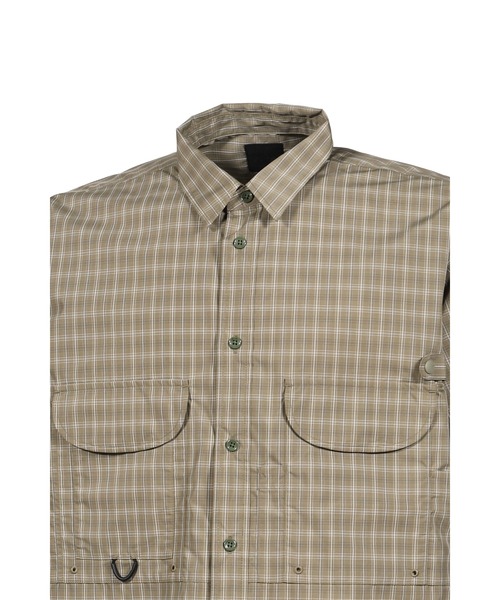 DAIWA PIER39(ダイワピア39)の「TECH FISHING SHIRT S/S SUMMER PLAID(シャツ/ブラウス・メンズ・ライトグレー/ブラック×グレー/ブルー・MEDIUM/X-LARGE/LARGE)」の8枚目の写真