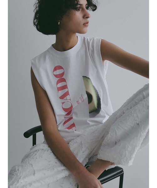 HER.(ハー)の「AVOCADO TANK(Tシャツ/カットソー・レディース・オフホワイト・フリー)」の7枚目の写真