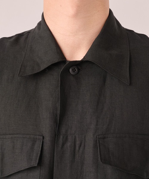 marka(マーカ)の「【marka/マーカ】別注 LINEN TROPICAL FATIGUE SHIRT(シャツ/ブラウス・メンズ・グレー/ブラック/ライトブルーグレー・2/1)」の10枚目の写真
