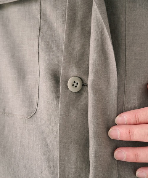 marka(マーカ)の「【marka/マーカ】別注 LINEN TROPICAL FATIGUE SHIRT(シャツ/ブラウス・メンズ・グレー/ブラック/ライトブルーグレー・2/1)」の19枚目の写真
