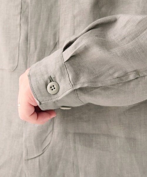 marka(マーカ)の「【marka/マーカ】別注 LINEN TROPICAL FATIGUE SHIRT(シャツ/ブラウス・メンズ・グレー/ブラック/ライトブルーグレー・2/1)」の21枚目の写真