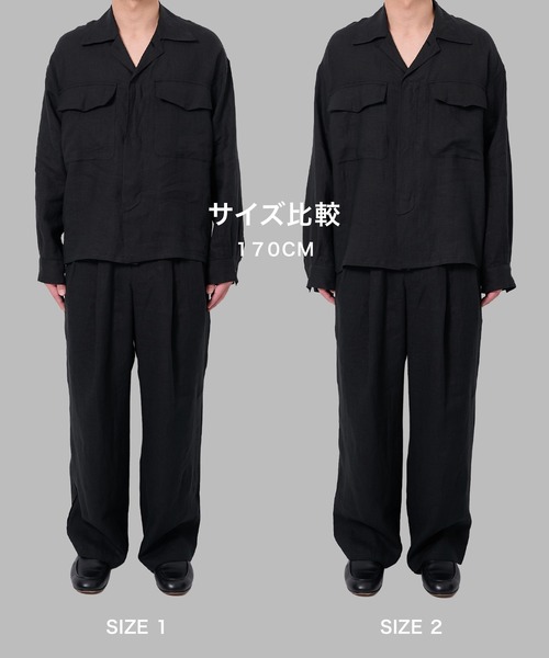 marka(マーカ)の「【marka/マーカ】別注 LINEN TROPICAL FATIGUE SHIRT(シャツ/ブラウス・メンズ・グレー/ブラック/ライトブルーグレー・2/1)」の5枚目の写真