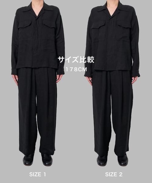 marka(マーカ)の「【marka/マーカ】別注 LINEN TROPICAL FATIGUE SHIRT(シャツ/ブラウス・メンズ・グレー/ブラック/ライトブルーグレー・2/1)」の6枚目の写真