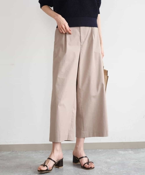 MK MICHEL KLEIN（エムケーミッシェルクラン）の「[洗える]ナチュラルツイルワイドクロップドパンツ（その他パンツ・レディース・ベージュ/ホワイト/ブラック・38/40）」の12枚目の写真