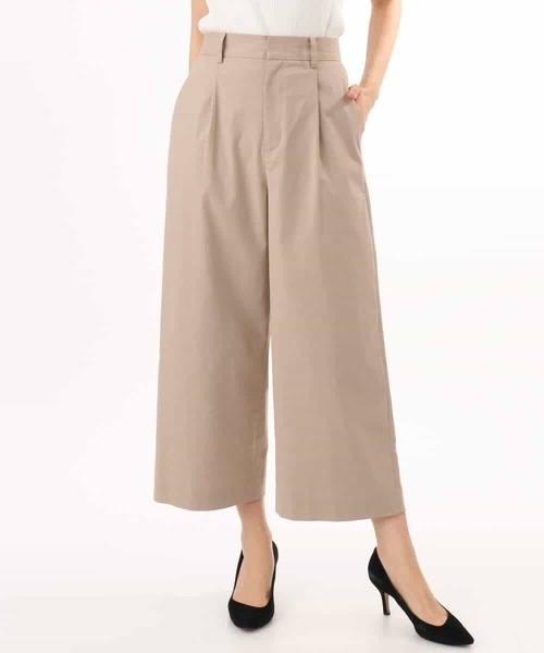 MK MICHEL KLEIN（エムケーミッシェルクラン）の「[洗える]ナチュラルツイルワイドクロップドパンツ（その他パンツ・レディース・ベージュ/ホワイト/ブラック・38/40）」の22枚目の写真