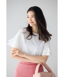 M.deux（エムドゥ）の「ティアードスリーブカットソー（Tシャツ/カットソー）」