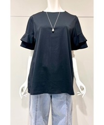 M.deux（エムドゥ）の「ティアードスリーブカットソー（Tシャツ/カットソー）」