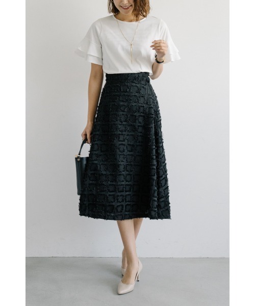 M.deux（エムドゥ）の「ティアードスリーブカットソー（Tシャツ/カットソー・レディース・オフホワイト・MEDIUM）」の5枚目の写真