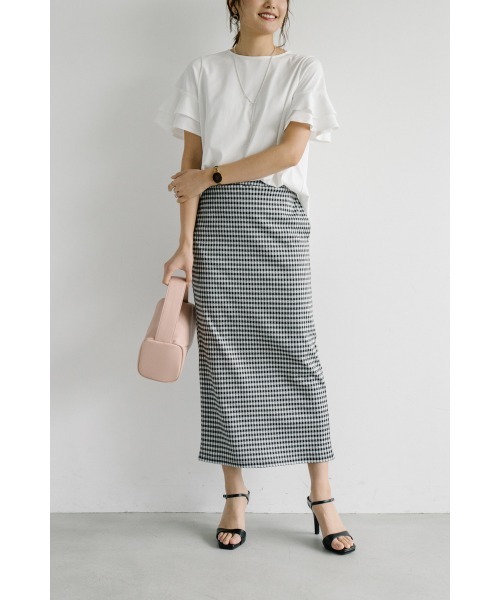 M.deux（エムドゥ）の「ティアードスリーブカットソー（Tシャツ/カットソー・レディース・オフホワイト・MEDIUM）」の6枚目の写真