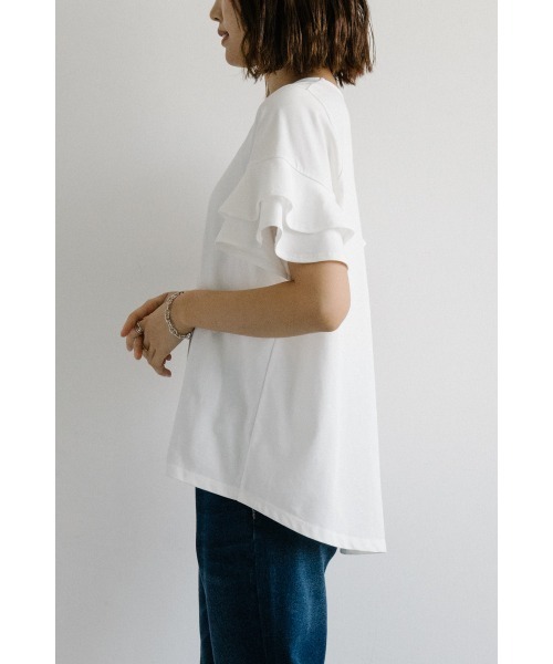 M.deux（エムドゥ）の「ティアードスリーブカットソー（Tシャツ/カットソー・レディース・オフホワイト・MEDIUM）」の9枚目の写真