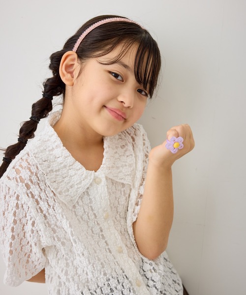 ROPE' PICNIC(ロペピクニック)の「【KIDS/キッズ】フラワークリアリング(リング・レディース・クリーム/ピンク系その他2/ピンク/パープル・FREE)」の18枚目の写真