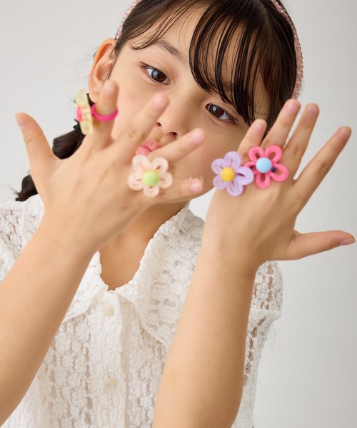 ROPE' PICNIC(ロペピクニック)の「【KIDS/キッズ】フラワークリアリング(リング・レディース・クリーム/ピンク系その他2/ピンク/パープル・FREE)」の20枚目の写真