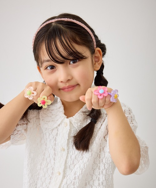 ROPE' PICNIC(ロペピクニック)の「【KIDS/キッズ】フラワークリアリング(リング・レディース・クリーム/ピンク系その他2/ピンク/パープル・FREE)」の21枚目の写真
