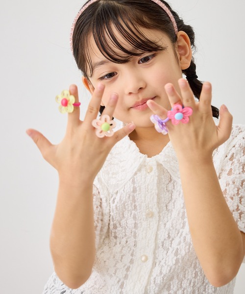 ROPE' PICNIC(ロペピクニック)の「【KIDS/キッズ】フラワークリアリング(リング・レディース・クリーム/ピンク系その他2/ピンク/パープル・FREE)」の22枚目の写真