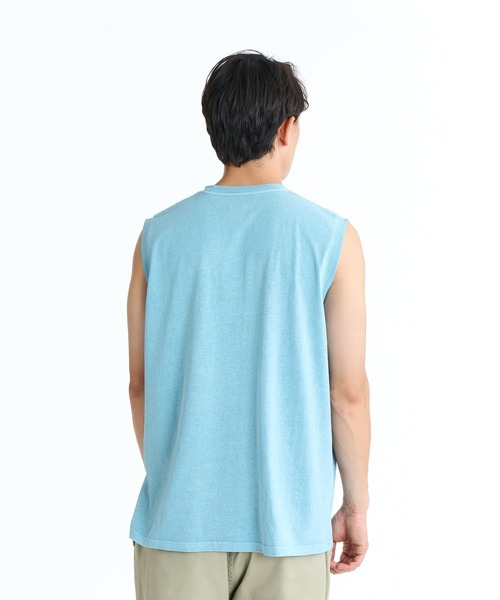 REEF(リーフ)の「REEF 80S LOGO SS T タンクトップ 【2026年春夏モデル】/リーフノースリーブタンクトップ(タンクトップ・メンズ・チャコールグレー/ベージュ/ブルー・SMALL/LARGE/X-LARGE/MEDIUM)」の8枚目の写真