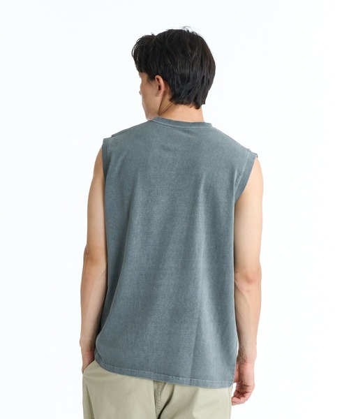 REEF(リーフ)の「REEF 80S LOGO SS T タンクトップ 【2026年春夏モデル】/リーフノースリーブタンクトップ(タンクトップ・メンズ・チャコールグレー/ベージュ/ブルー・SMALL/LARGE/X-LARGE/MEDIUM)」の4枚目の写真