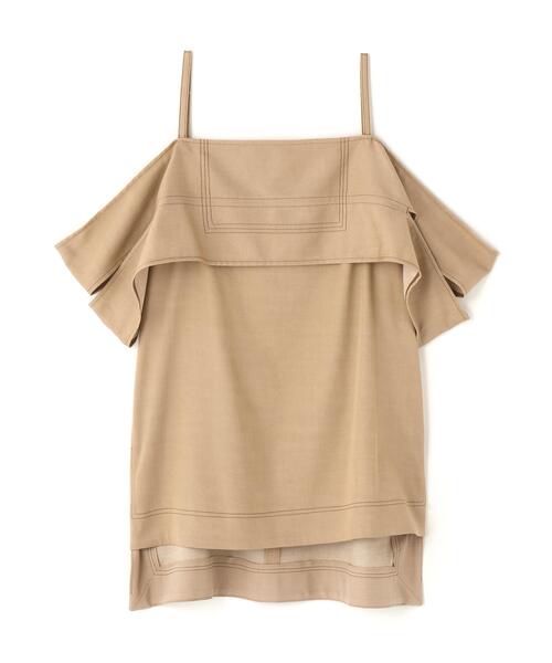 ADORE(アドーア)の「◆ハイブリッドデニムブラウス(シャツ/ブラウス・レディース・ネイビー/ベージュ・38)」の2枚目の写真