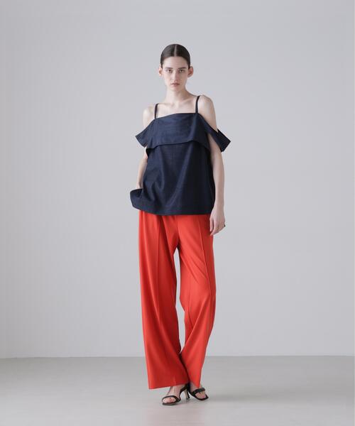 ADORE(アドーア)の「◆ハイブリッドデニムブラウス(シャツ/ブラウス・レディース・ネイビー/ベージュ・38)」の7枚目の写真