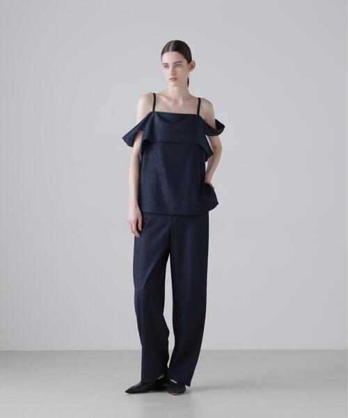 ADORE(アドーア)の「◆ハイブリッドデニムブラウス(シャツ/ブラウス・レディース・ネイビー/ベージュ・38)」の8枚目の写真