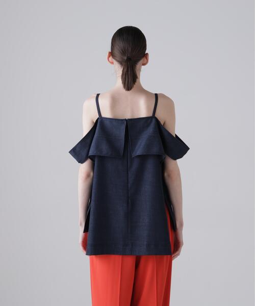 ADORE(アドーア)の「◆ハイブリッドデニムブラウス(シャツ/ブラウス・レディース・ネイビー/ベージュ・38)」の10枚目の写真