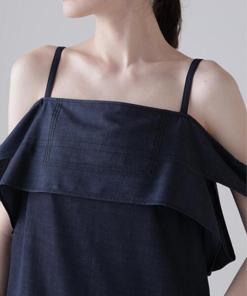 ADORE(アドーア)の「◆ハイブリッドデニムブラウス(シャツ/ブラウス・レディース・ネイビー/ベージュ・38)」の11枚目の写真