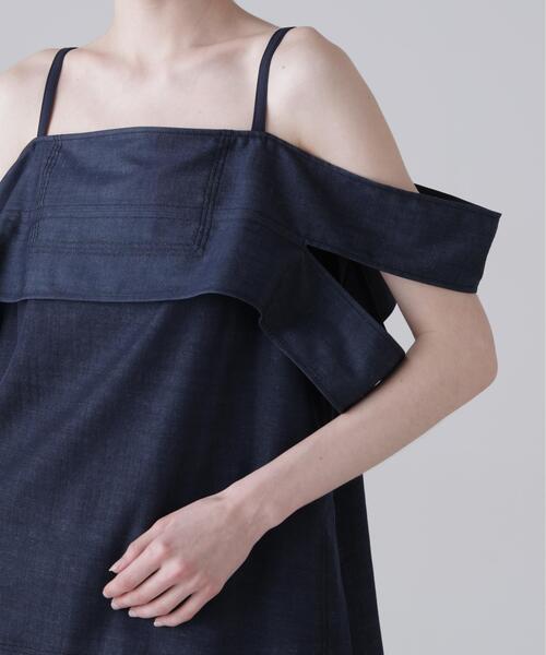 ADORE(アドーア)の「◆ハイブリッドデニムブラウス(シャツ/ブラウス・レディース・ネイビー/ベージュ・38)」の12枚目の写真
