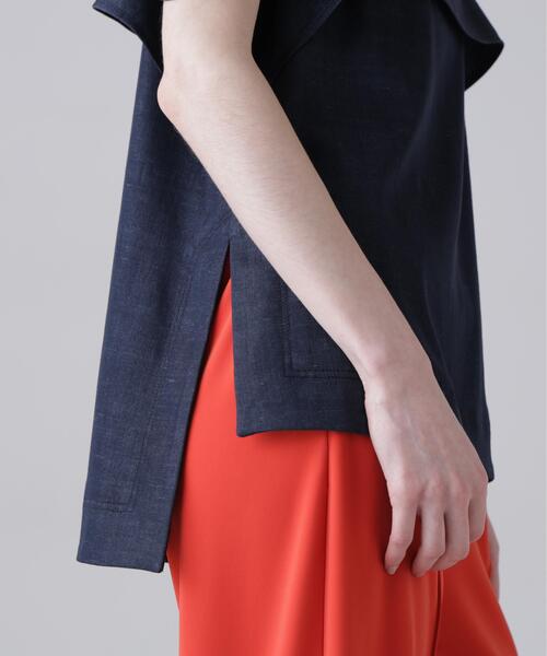 ADORE(アドーア)の「◆ハイブリッドデニムブラウス(シャツ/ブラウス・レディース・ネイビー/ベージュ・38)」の13枚目の写真