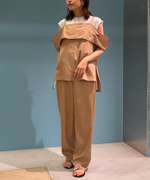 ADORE(アドーア)の「◆ハイブリッドデニムブラウス(シャツ/ブラウス・レディース・ネイビー/ベージュ・38)」の18枚目の写真