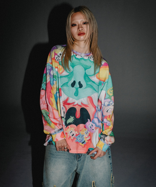 WKNDRS(ウィーキャンドース)の「GOBLIN WAFFLE LS T-SHIRT (MIX)(Tシャツ/カットソー・レディース・その他・MEDIUM/LARGE/X-LARGE)」の9枚目の写真
