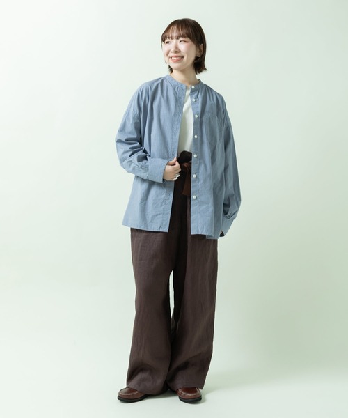 PAR ICI(パーリッシィ)の「フレンチリネン ペーパーバッグパンツ(セットアップ対応)(その他パンツ・レディース・ダークブラウン/レッド/アイボリー・FREE)」の22枚目の写真
