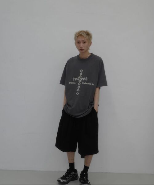 bounDary（バウンダリー）の「ワンタックサイドラインバミューダショートパンツ[ブラック]（その他パンツ・レディース・その他・LARGE/MEDIUM/X-LARGE）」の4枚目の写真