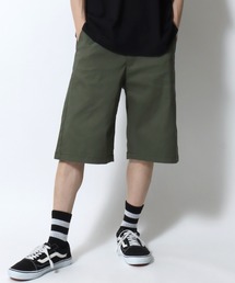 Strech Twill Fabric Wide Shorts/ストレッチツイル ワイドショーツ ハーフパンツ ショートパンツ