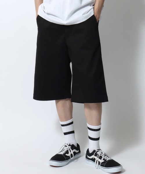 SITRY(シトリー)の「Strech Twill Fabric Wide Shorts/ストレッチツイル ワイドショーツ ハーフパンツ ショートパンツ(その他パンツ・メンズ・ブラック/カーキ/チャコール/ベージュ/パープル/グリーン・L/LL/M)」の1枚目の写真