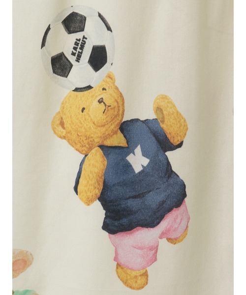 KARL HELMUT（カールヘルム）の「サッカーくまプリントパッチワークシャツブラウス（シャツ/ブラウス・メンズ・キナリ/レッド/ネイビー・LARGE/MEDIUM）」の10枚目の写真