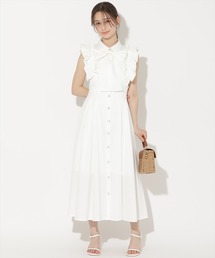 WILLSELECTION（ウィルセレクション）の「【再入荷予約受付中】フリルスリーブボウタイシャツワンピース（ワンピース）」