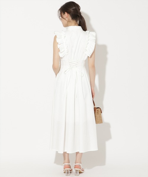 WILLSELECTION(ウィルセレクション)の「フリルスリーブボウタイシャツワンピース(ワンピース・レディース・ネイビー/ブルー系その他/ホワイト系その他/ブラック系その他/ブラウン・FREE)」の9枚目の写真