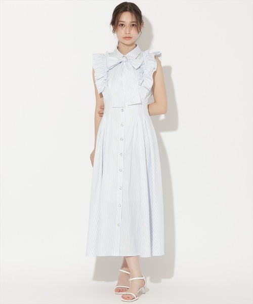 WILLSELECTION(ウィルセレクション)の「フリルスリーブボウタイシャツワンピース(ワンピース・レディース・ネイビー/ブルー系その他/ホワイト系その他/ブラック系その他/ブラウン・FREE)」の22枚目の写真