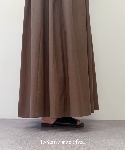 Libra Cue(リブラ キュー)の「フレンチスリーブヴィンテージワンピース(ワンピース・レディース・ブラック/カーキ・FREE)」の4枚目の写真
