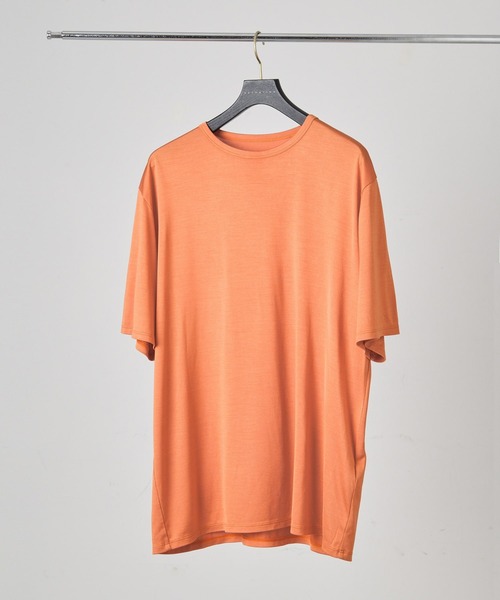 KANEMASA PHIL.(カネマサフィル)の「KANEMASA PHIL. / Silk Tee(Tシャツ/カットソー・メンズ・チャコールグレー/ホワイト/オレンジ・MEDIUM/LARGE)」の3枚目の写真