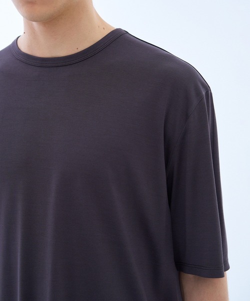 KANEMASA PHIL.(カネマサフィル)の「KANEMASA PHIL. / Silk Tee(Tシャツ/カットソー・メンズ・チャコールグレー/ホワイト/オレンジ・MEDIUM/LARGE)」の7枚目の写真