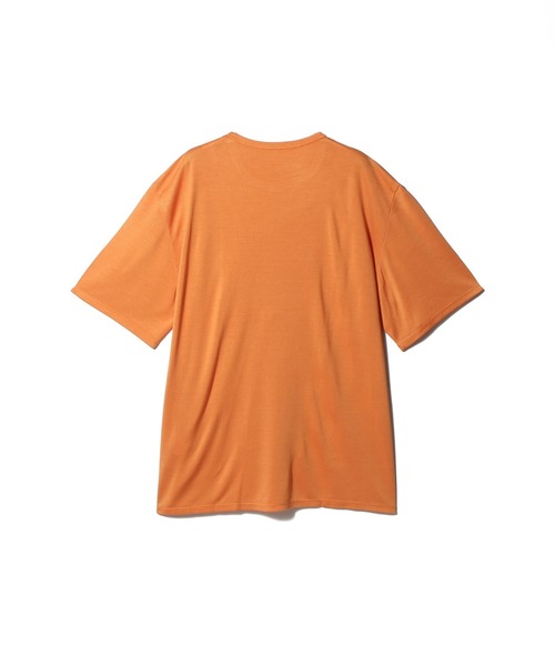 KANEMASA PHIL.(カネマサフィル)の「KANEMASA PHIL. / Silk Tee(Tシャツ/カットソー・メンズ・チャコールグレー/ホワイト/オレンジ・MEDIUM/LARGE)」の9枚目の写真