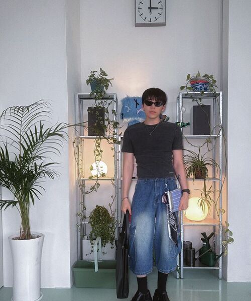 DWSE（ディーダブリューエスイー）の「カーゴハーフデニムパンツ（ブルー）（その他パンツ・メンズ・その他・SMALL/MEDIUM/LARGE/X-LARGE）」の5枚目の写真