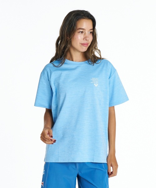 ROXY(ロキシー)の「ROXY HISTORICAL LOGO LINE ラッシュTシャツ /UVカット/EASY DRY 【2026年夏モデル】/ロキシー半袖ラッシュガード(水着)(Tシャツ/カットソー・レディース・ブラック/ホワイト/ミント・LARGE/MEDIUM/SMALL)」の11枚目の写真
