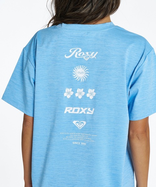 ROXY(ロキシー)の「ROXY HISTORICAL LOGO LINE ラッシュTシャツ /UVカット/EASY DRY 【2026年夏モデル】/ロキシー半袖ラッシュガード(水着)(Tシャツ/カットソー・レディース・ブラック/ホワイト/ミント・LARGE/MEDIUM/SMALL)」の12枚目の写真